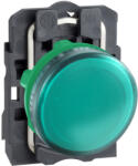 Schneider Harmony XB5 - XB5AV63 - komplett műanyag BA9s foglalatos jelzőlámpa, Ø22, 250V, zöld (XB5AV63)