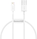 Baseus adat- és töltőkábel, Superior Series CALYS-02, USB-Lightning típusú, 0, 25 m, 2, 4 A, fehér