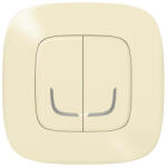 Legrand 752687 Valena Allure-Netatmo okos vezeték nélküli kettős kapcsoló (ETV), falon kívüli, 1-es kerettel, elefántcsont (752687)