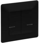 Legrand Valena Life-Netatmo okos kettős kapcsoló (végrehajtó), nulla (N) vezető bekötéssel, 1-es kerettel, fekete - 756388 (756388)