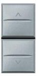 BTicino Axolute dupla nyomógomb 1 mod, szürke, reteszelt HC4037 (HC4037)