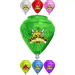 Trompos Cometa Trompos Cometa: Mini Avispón Peonza - több színben (PC01934)