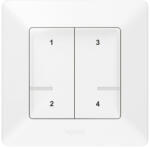 Legrand 752168 Valena Life-Netatmo okos vezeték nélküli 4-es szcenárió kapcsoló (ETV), falon kívüli, 1-es kerettel, fehér (752168)