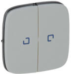Legrand Valena Allure kettős kapcsoló burkolat, fj, alumínium - 755227 (755227)