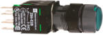 Schneider Electric Harmony XB6 - XB6AF3B1B - Ø16 komplett világító nyomógomb, kerek, zöld (XB6AF3B1B)