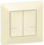 Legrand Valena Life-Netatmo okos kettős kapcsoló (végrehajtó), nulla (N) vezető bekötéssel, 1-es kerettel, elefántcsont - 752288 (752288)