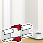 Legrand DLP csatorna összekötő elem bepattintható kábelcsatornához, 145 x 50 mm, fehér - 75663 (75663)