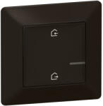 Legrand Valena Life Netatmo fekete okos vezeték nélküli távozás/érkezés szcenárió kapcsoló (elemes távvezérlő), falon kívüli, 1-es kerettel 756386 Legrand (756386)