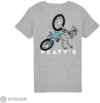 Peaty's Peatys Kidswear póló, konzervdoboz/szürke (5-6 évesre)