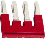 Schneider Electric Linergy TR terminals blocks - NSYTRAL44 - Dugaszolható áthidaló 4 láb 4 mm2 - es sorkapocshoz piros (NSYTRAL44)