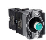 Schneider Electric Easy Harmony XB2 - ZB2BWM32C - Világító aljzat, gallér, zöld LED fém, (ZB2BWM32C)
