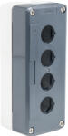 Schneider Electric Harmony XALD - Üres vezérlőállomás műanyag házzal, sötétszürke fedéllel, világosszürke alappal, 4 kivágással, IP66/IP67/IP69/IP69K védettség; XALD04H7 (XALD04H7)