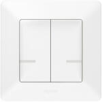 Legrand 752187 Valena Life-Netatmo okos vezeték nélküli kettős kapcsoló (ETV), falon kívüli, 1-es kerettel, fehér (752187)