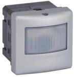 Legrand 079258A Program Mosaic mozgásérzékelős (PIR) kapcsoló, 0-2000 W (LED max. 500 W) , nulla (N) vezető bekötéssel, alumínium (079258A)