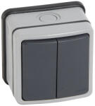 Legrand 684604 Plexo 66 kettős váltóérintkezős kapcsoló falon kívüli (684604)