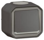 Legrand 069736L Plexo 55 falon kívüli váltókapcsoló jelzőfénnyel 10A, összeszerelt, antracit (069736L)