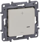 Legrand Niloé nyomógombos fényerőszabályzó 125W, 2 vezetékes, bézs - 665214A (665214A)