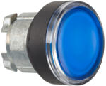 Schneider Schneider Harmony fém világító nyomógomb fej, D22, visszatérő, BA9s izzóhoz, kék, fekete perem ZB4BW367 (ZB4BW367)