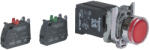 Schneider Electric Harmony XB4 - XB4BW3435 - komplett fém BA9s izzós világító nyomógomb, Ø22, visszatérő, 1NO+1NC, 120VAC, piros (XB4BW3435)