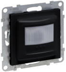 Legrand 721476A Suno mozgásérzékelős (PIR) kapcsoló, 2-150 W (LED max. 100 W) beépített nyomóval, 2 vezetékes, fekete (721476A)