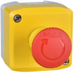 Schneider Electric Harmony XALK - XALK178FH29 - tokozott vészgomb, sárga, 1 piros gombafejű nyomógomb, forgatásra kioldóg, 2NC, " EMERGENCY STOP" (435325)