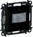 Legrand 756373A Valena Life mozgásérzékelős (PIR) kapcsoló, 0-2000 W (LED max. 500 W), nulla (N) vezető bekötéssel, fekete (756373A)