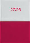 Dayliner Naptár, tervező, A5, napi, DAYLINER Contrast, fehér-piros (NCA5FPU) (NCA5FPU)