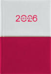 Dayliner Naptár, tervező, B6, heti, DAYLINER Contrast, fehér-piros (NCB6FPU) (NCB6FPU)