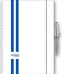 Dayliner Naptár, tervező, A5, heti, DAYLINER, InSpiral GT, fehér-kék (NSA5HGTFKU) (DL7AG-ISFA5HE-GTFK)