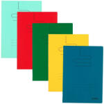 Herlitz Set 5 caiete Herlitz A4, 60 file, 70g/mp, dictando, coperta plastic, Culori asortate (9497680-5)
