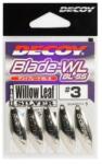 Decoy BL-6S Willow Leaf Silver 3, 5 Spinner Blade 4 db/csg
