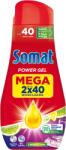 Somat All In 1 Power Gel Lemon & Lime Gépi Mosogatószer Gél 80 Mosogatás 2x720 ml