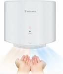  Elektromos kézszárító, automatikus infravörös érzékelővel, fali, 1200 W, meleg/hideg levegő, fehér, fürdőszobába, háztartási és kereskedelmi használatra