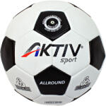 AktivSport Futball labda Aktivsport ALLROUND fehér-fekete méret: 5