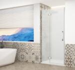 SAPHO TRINITY CHROME 90 cm balos zuhanyajtó matt üveggel, króm GT1290ML-CH (GT1290ML-CH)