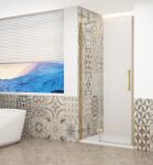 SAPHO TRINITY GOLD 110 cm balos zuhanyajtó transzparent üveggel, matt arany GT1211CL-G (GT1211CL-G)