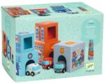 DJECO Set de joacă Djeco - Cuburi și mașinuțe (DJ09120) Figurina