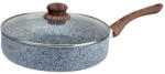 Voltz Tigaie cu capac Oliver Voltz Siena OV51319J22CD, 22 cm, Adanca, Acoperire din marmura, Inductie, Gri (OV51319J22CD)