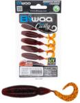 Biwaa TailGunR Curly 3, 5" 9 cm Bloodworm Texas Craw 012 Gumihal 7 db/csg