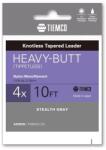 TIEMCO Heavy Butt Leader 10ft 4X vékonyodó legyező előkezsinór