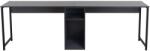 ASIR GROUP Íróasztal Twin Study Desk - Antracit, Fekete