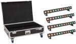 EUROLITE Set 4x LED IP T-PIX 12 HCL Bar + Case with wheels
