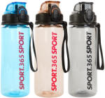 Family Collection 57211 Sport Kulacs - Műanyag, Átlátszó - 600 ml - 3 Színben