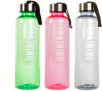 Family Collection 57216 Sport Kulacs - Műanyag, Átlátszó - 550 ml - 3 Színben