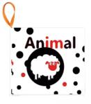 Man Yuk Toys Carte pentru bebeluși alb-negru cu animale (026 13A)
