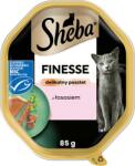 Sheba SHEBA Finesse tálca 85 g - nedves teljes értékű eledel felnőtt macskáknak, lazaccal, pástétomban