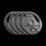 Rebel Olajfesték olimpiai készlet 4x5kg, 51mm-es lyuk, fogantyúval ellátott tányér, REBEL ACTIVE (RBA-2143-05) Súlytárcsa