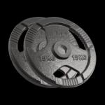 Rebel Olimpiai öntöttvas súlyzó készlet 2x15kg, 51mm-es lyuk, fogantyús tárcsa, REBEL ACTIVE (RBA-2143-15) Súlytárcsa