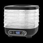 Teesa Gomba-, zöldség-, gyümölcsszárító, 300 W, 5 tálca, kijelző, légkeverés, TEESA (TSA3033)