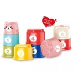 Man Yuk Toys Pohártorony számokkal és formákkal - 9 db-os (BM7910) - jatekbolt